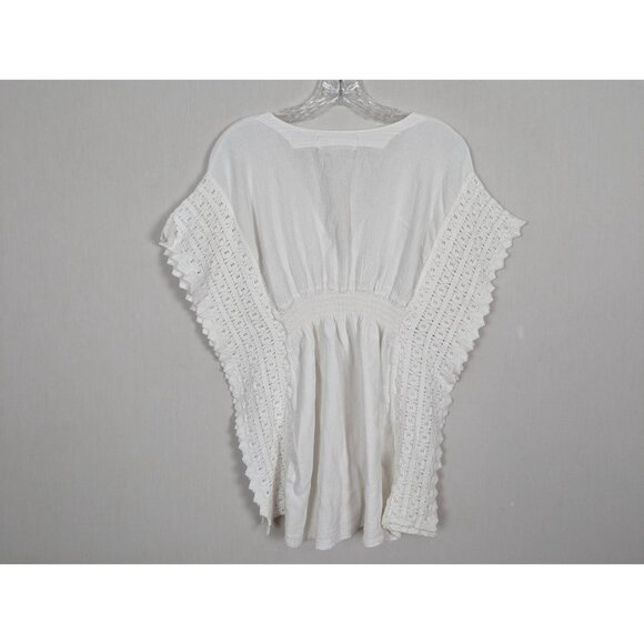 SEASPICE White resort Wear‎ White peruvian cotton Swimwear coverup size small - Picture 2 of 9